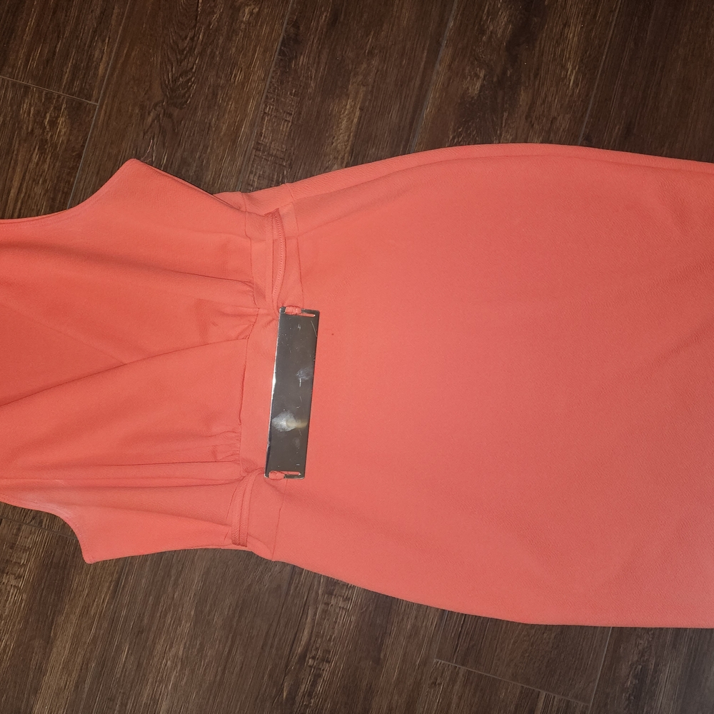 Elegant Coral Dress